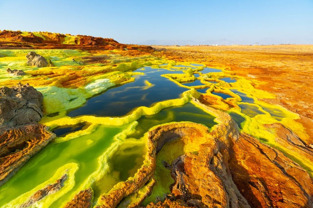 dallol Đây là nơi duy nhất được xác định là không thể có sự sống trên Trái đất cho đến thời điểm hiện tại